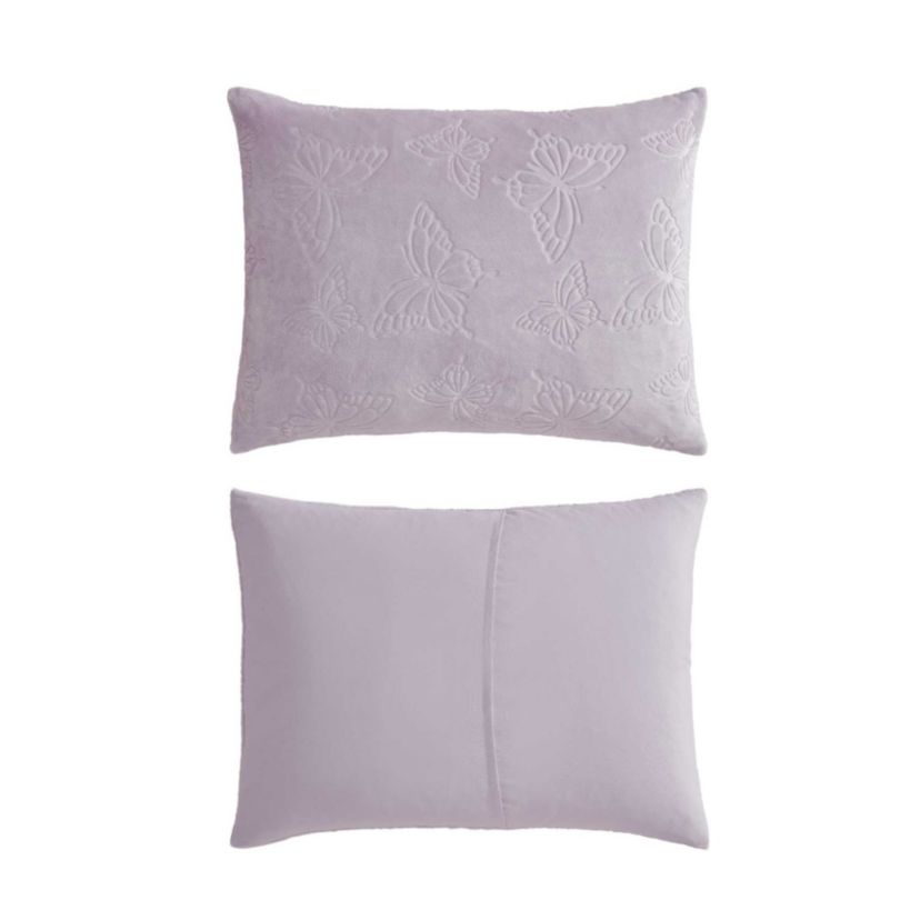 Butterfly Embossed Microfiber Comforter Set