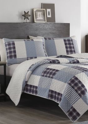 Eddie Bauer Camano Island Plaid Cotton Quilt Set | belk