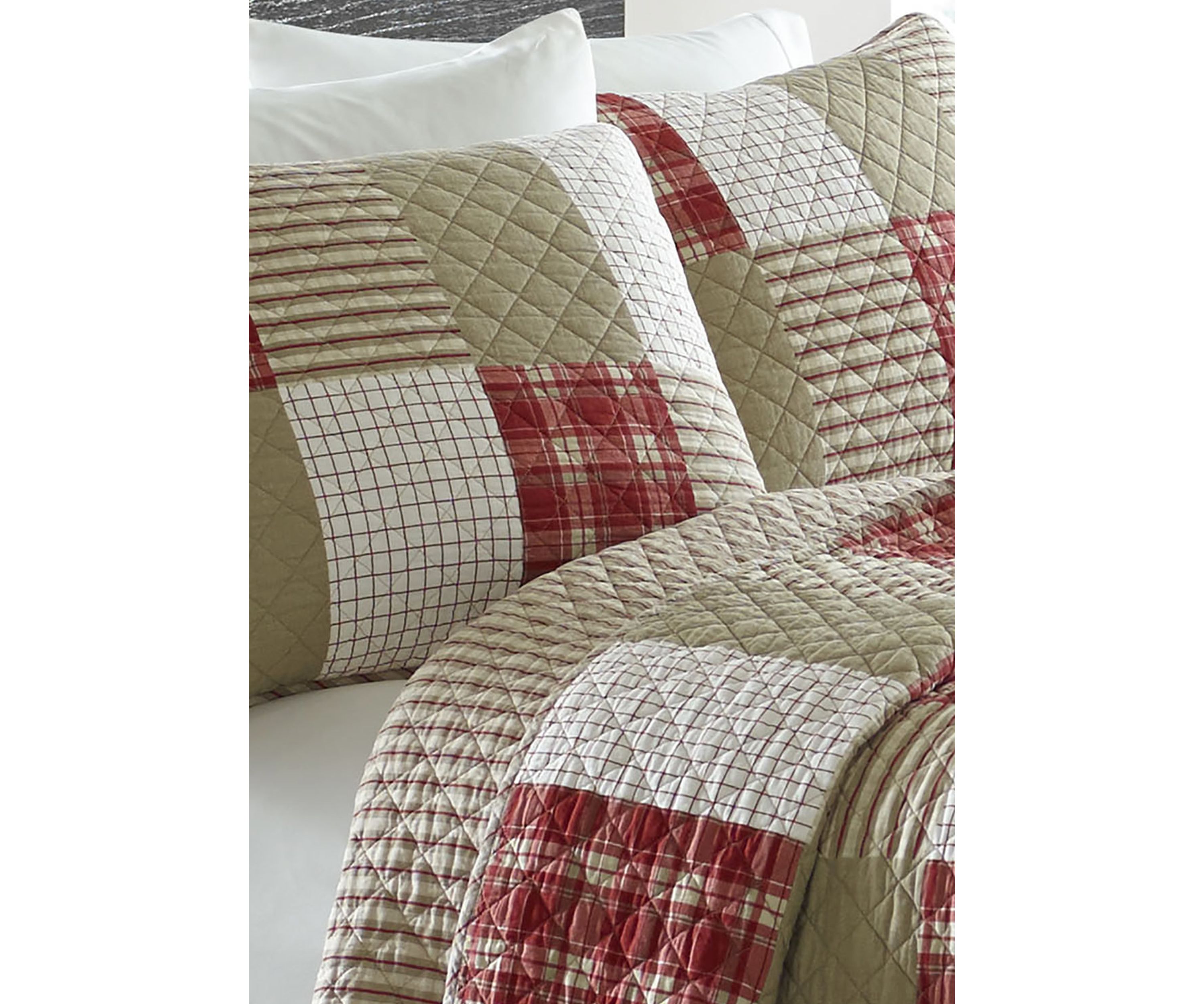 Camano Island Plaid Cotton Quilt Set