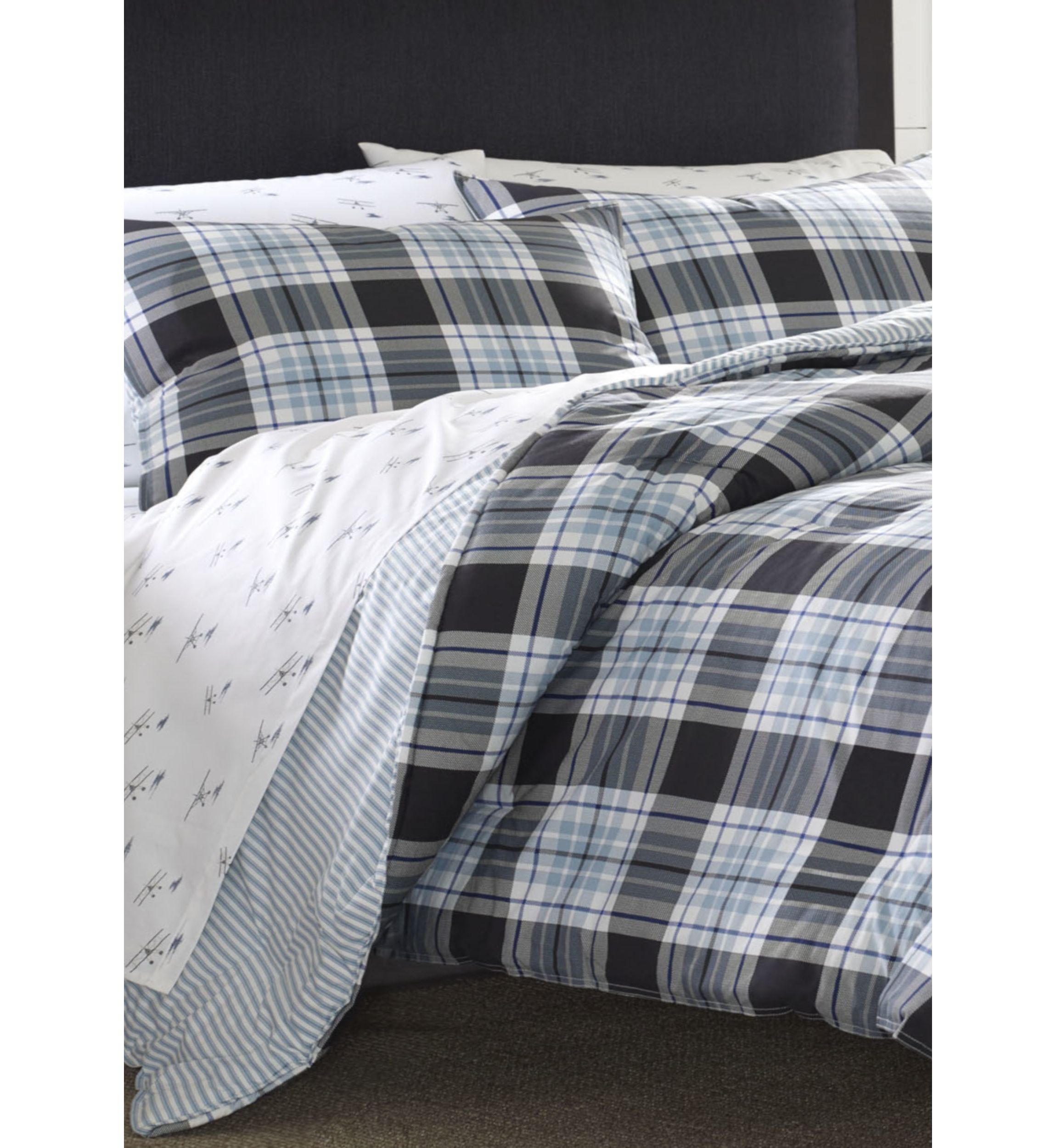 Lewis Plaid Comforter Sham Set