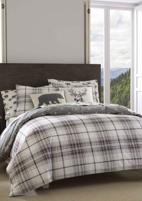 Eddie Bauer Alder Plaid Duvet Cover Set | belk