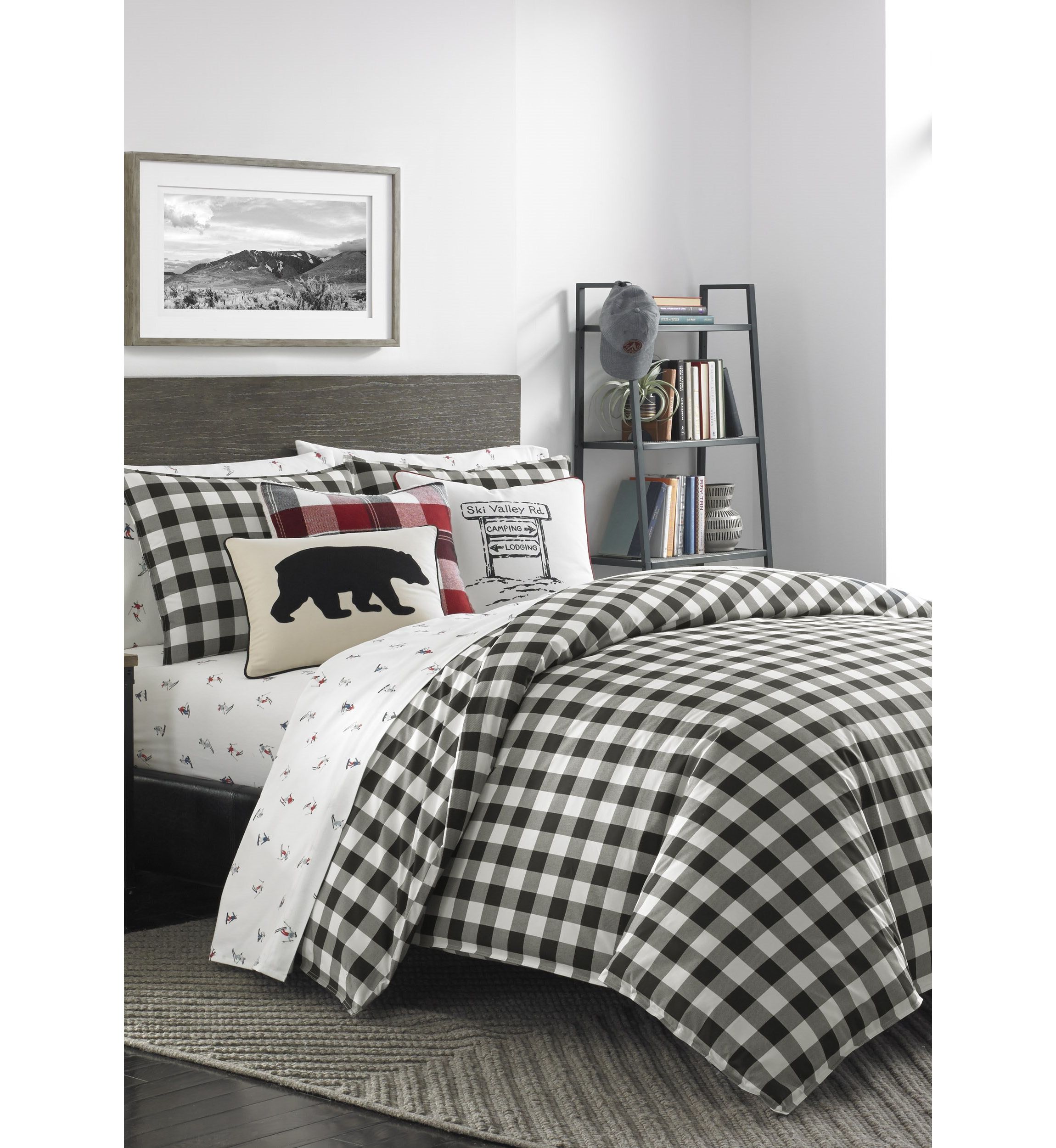 Mountain Plaid Plaid Duvet Cover Set