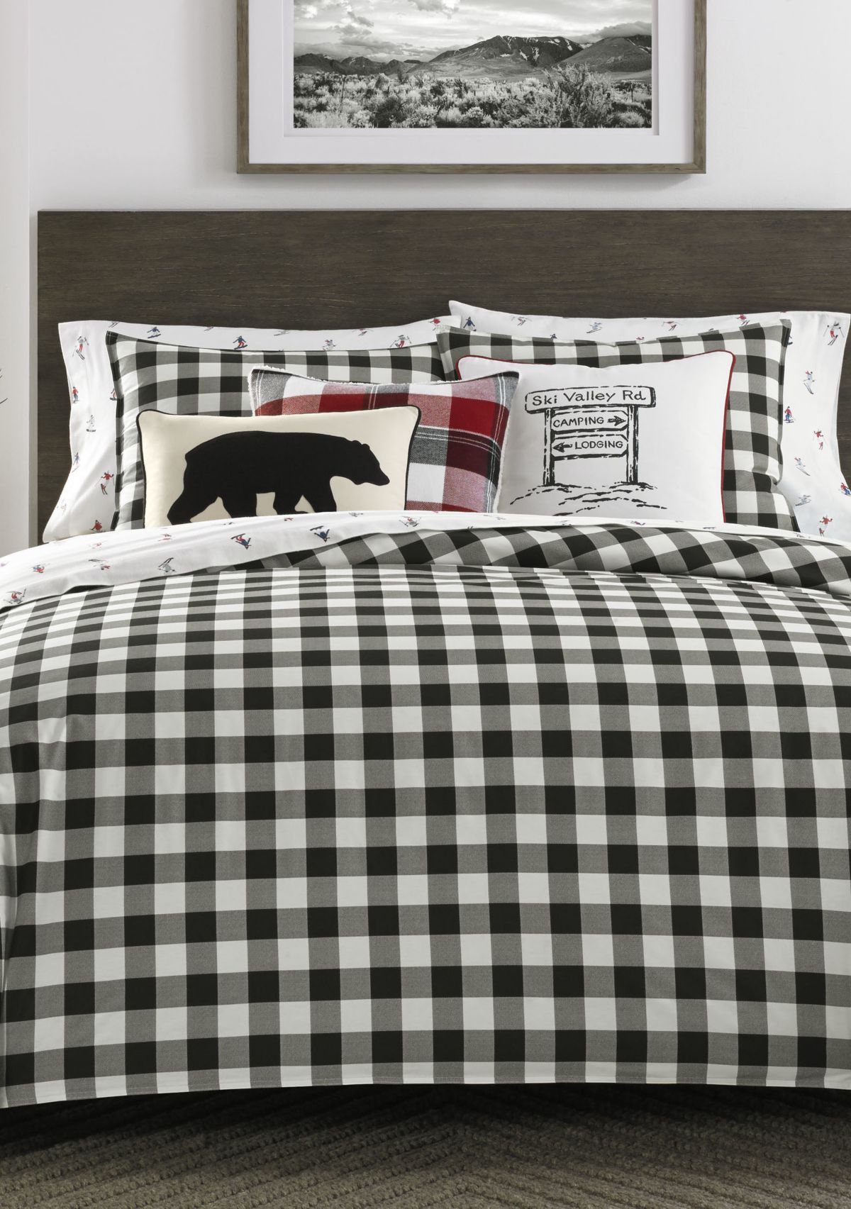 Mountain Plaid Plaid Duvet Cover Set
