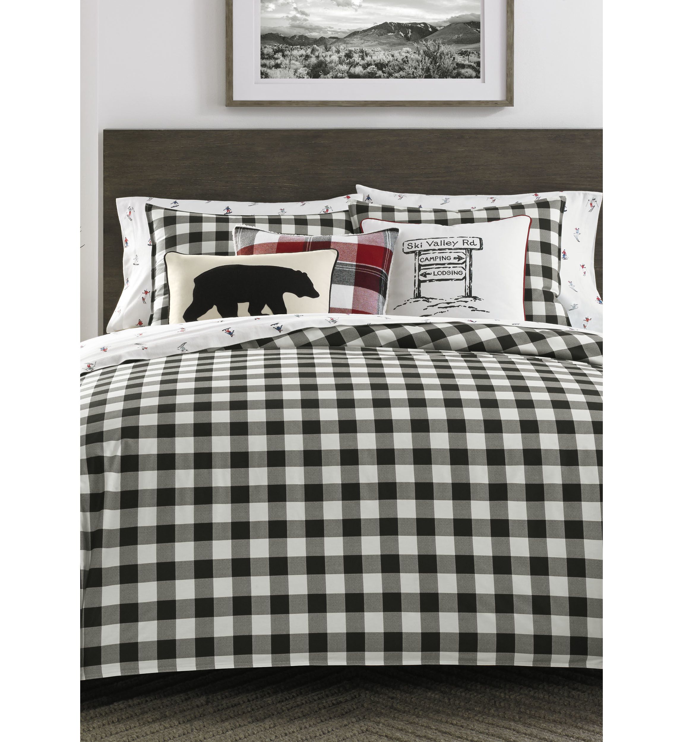 Mountain Plaid Plaid Duvet Cover Set