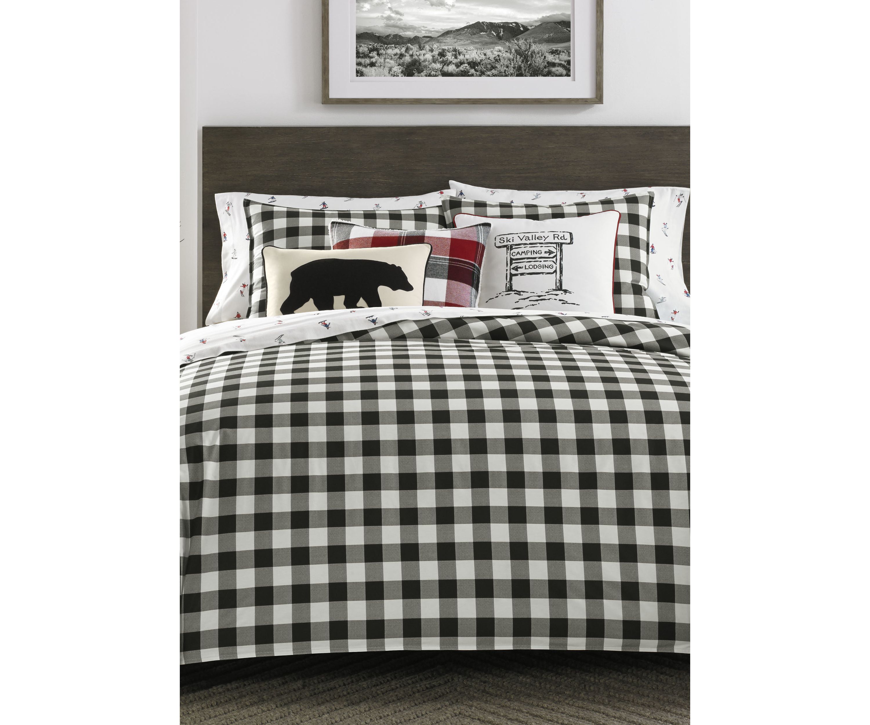 Mountain Plaid Plaid Duvet Cover Set