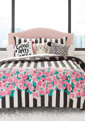 Betsey Johnson Romantic Roses Cotton Comforter Set Belk