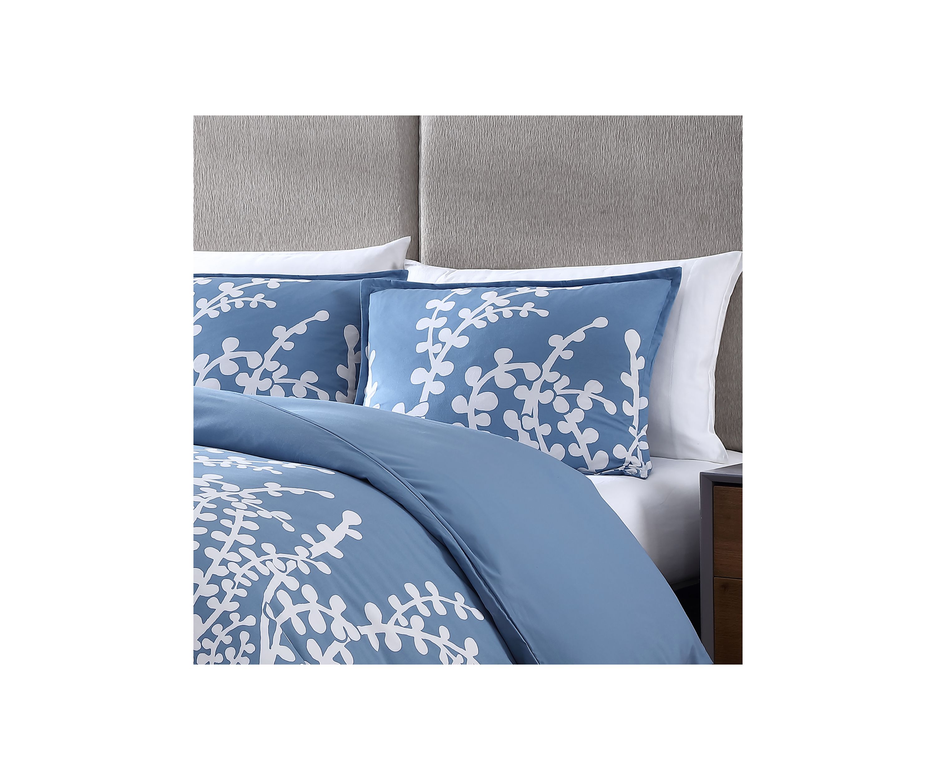 Branches 2-Piece Floral Cotton Duvet Cover Set