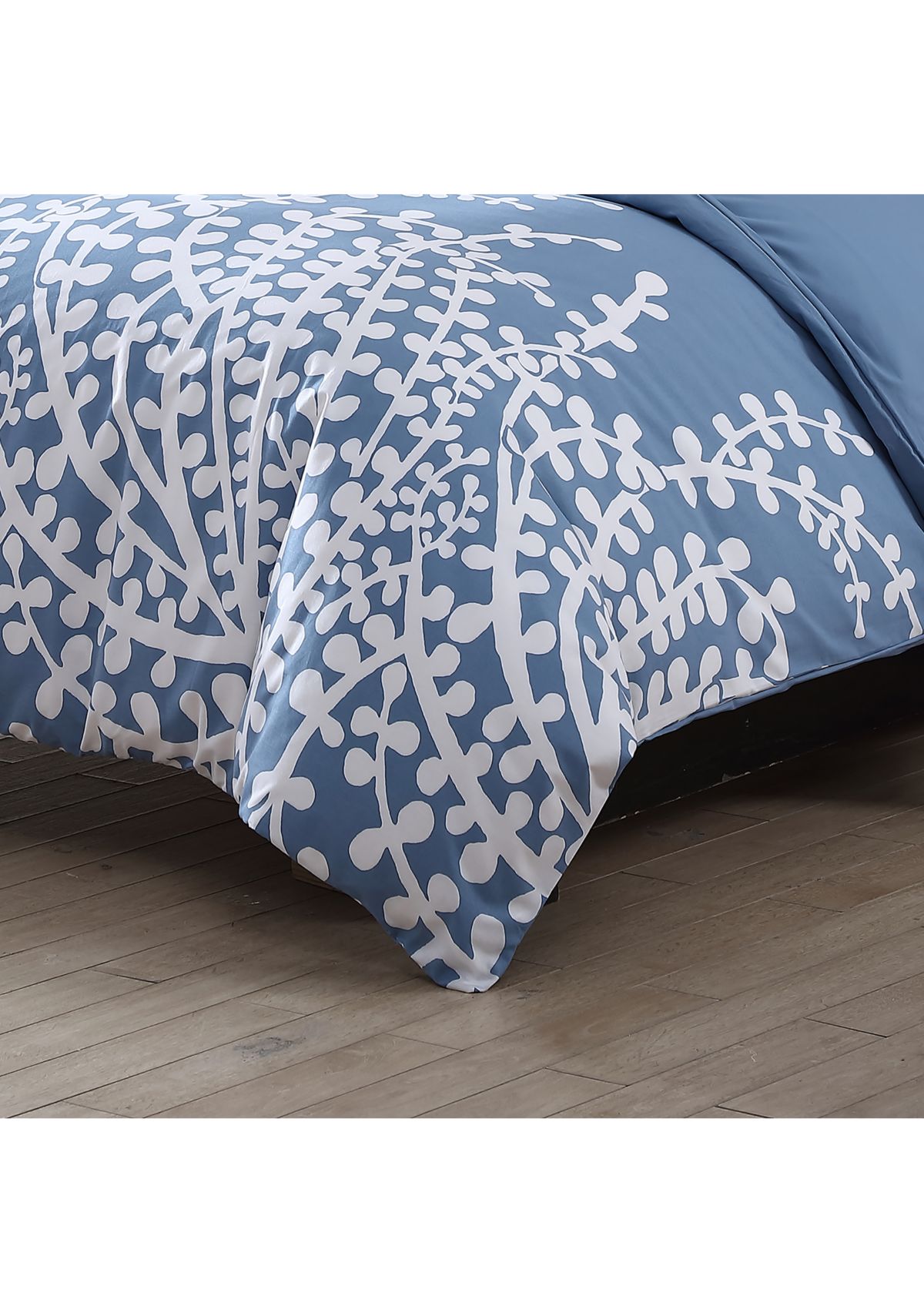 Branches 2-Piece Floral Cotton Duvet Cover Set