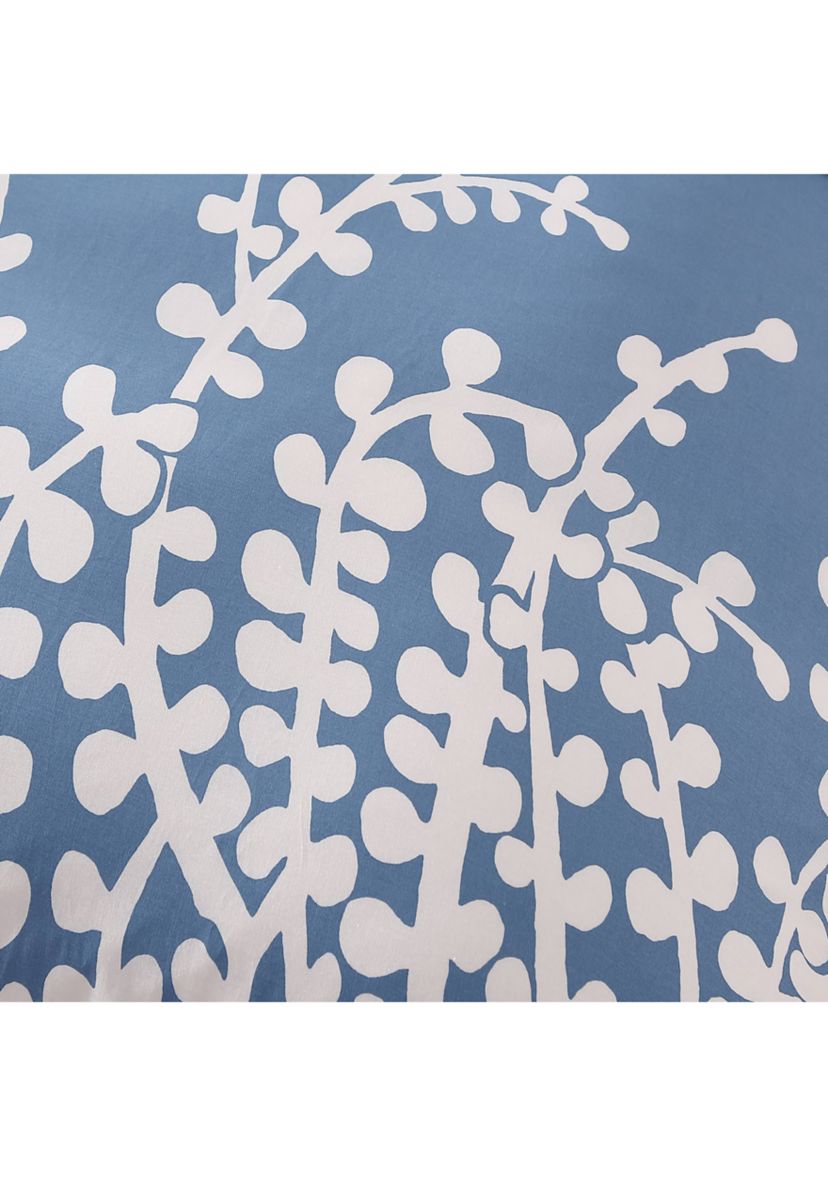 Branches 2-Piece Floral Cotton Duvet Cover Set