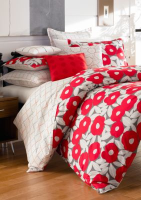 Red Poppy Euro Sham 26 In X 26 In Belk