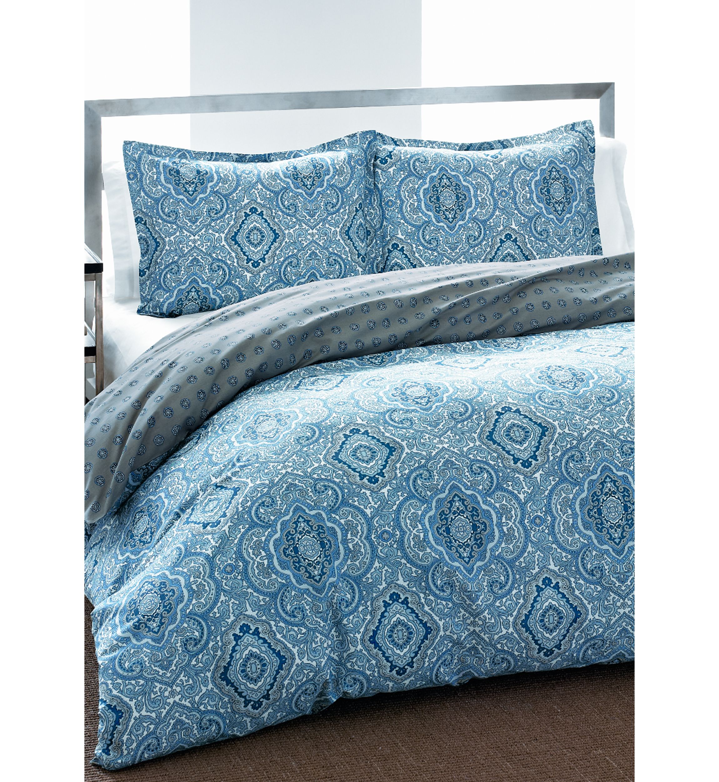 Milan Blue Multi Duvet Set