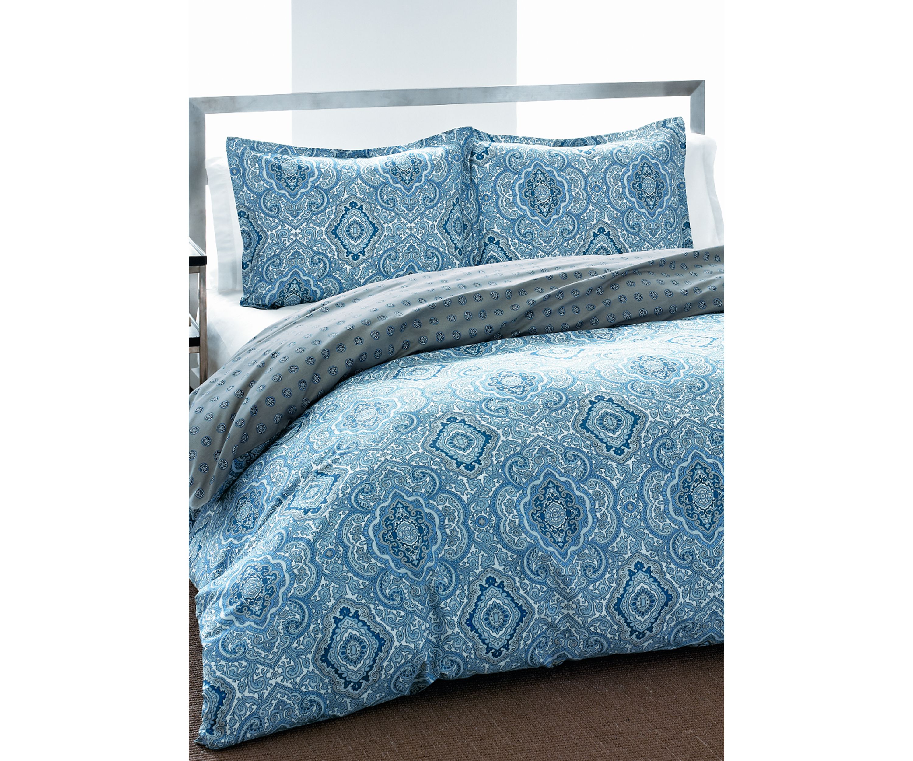 Milan Blue Multi Duvet Set