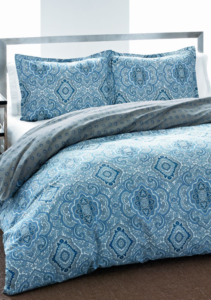 Milan Blue Multi Duvet Set