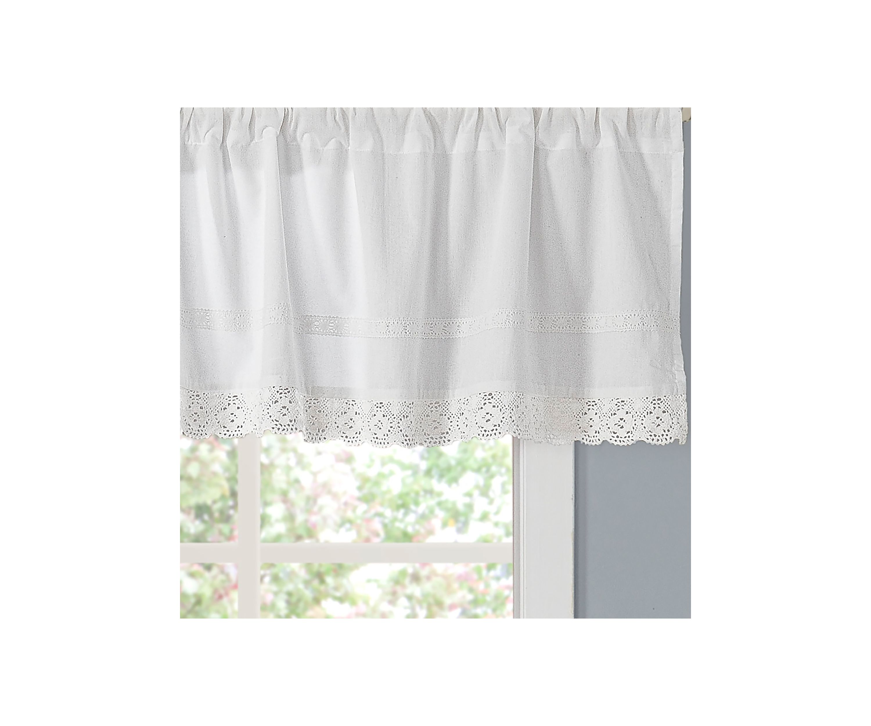 Annabella Cotton Pole Top Valance
