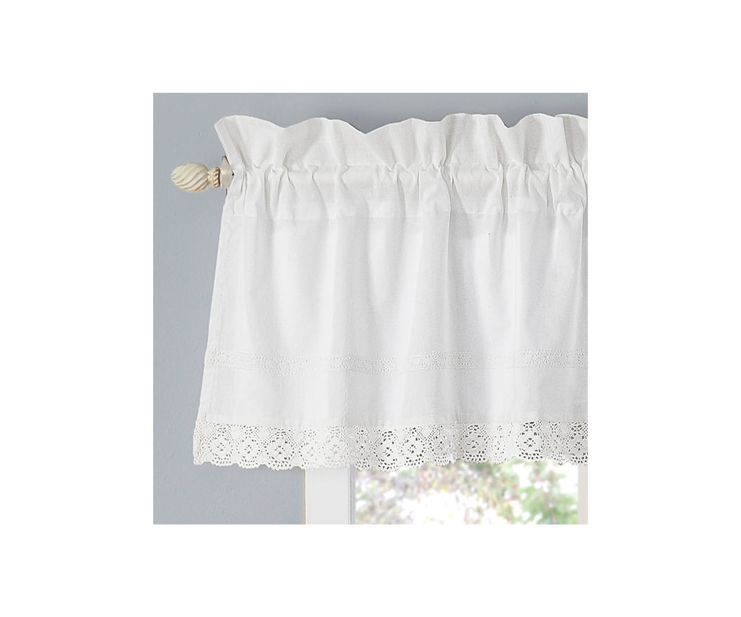 Annabella Cotton Pole Top Valance