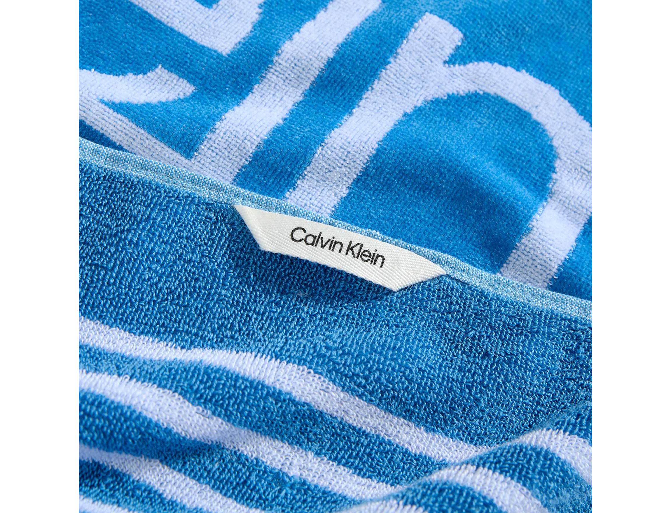 Pinstripe Logo Cotton Blend Beach Towel Set