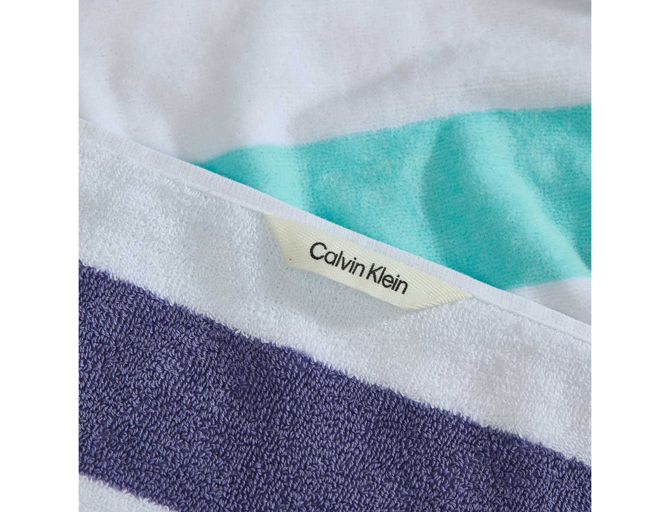 Pop Color Stripe Cotton Blend Beach Towel Set