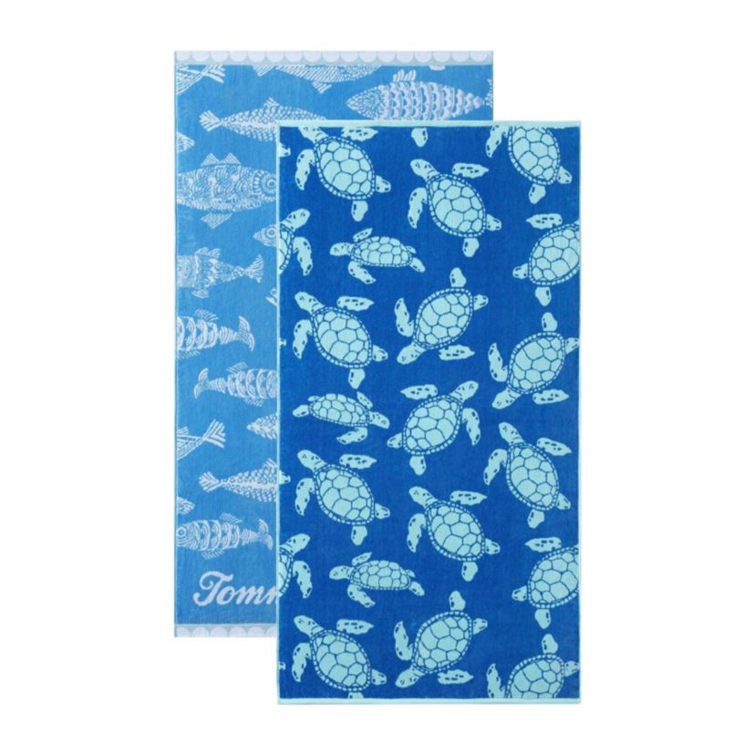 Fish/Turtle Beach Towel Set