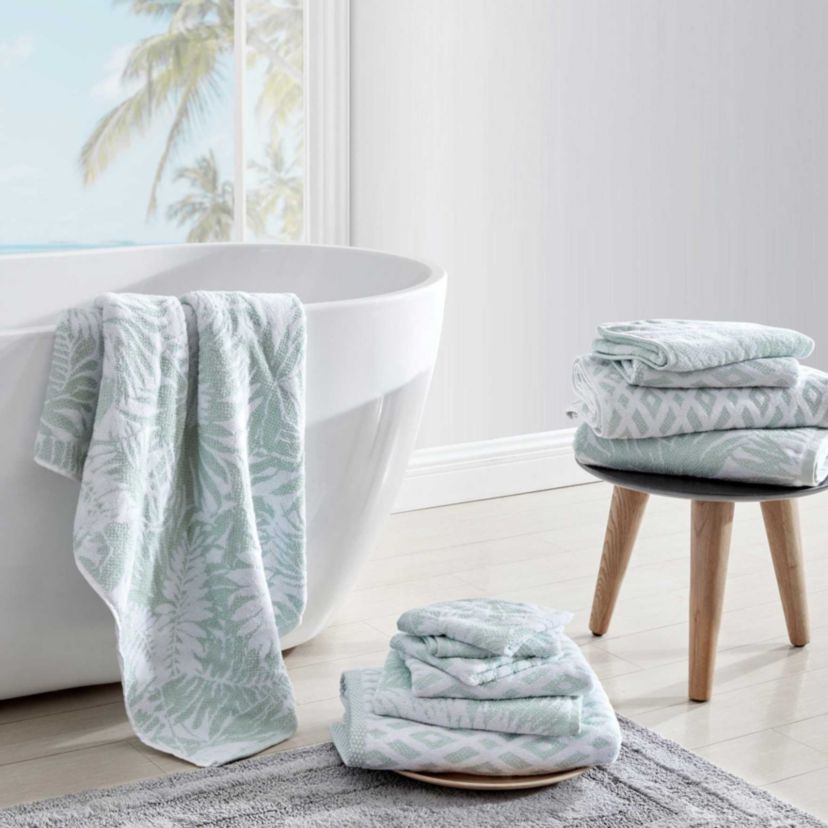 Lago Palm Cotton Towel Set