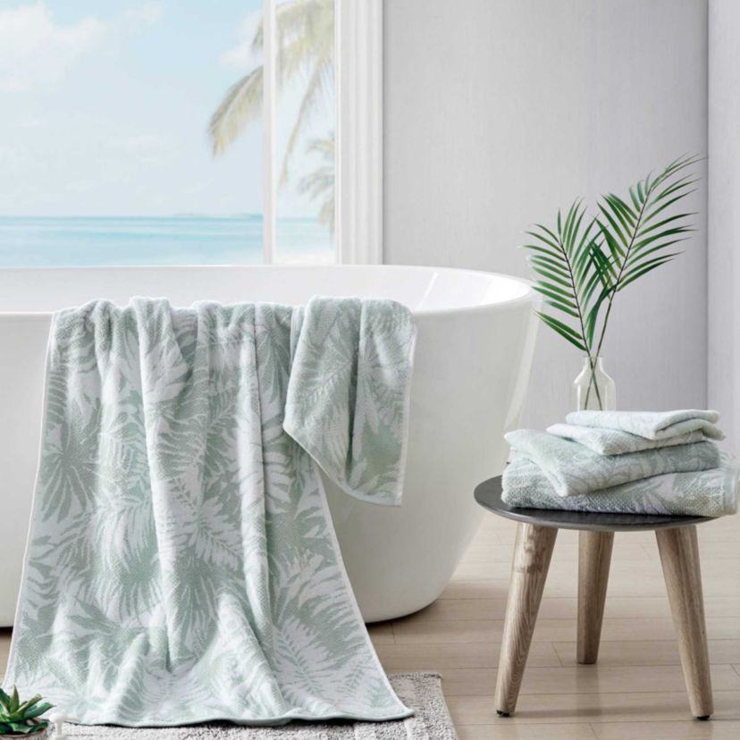 Lago Palm Cotton Towel Set