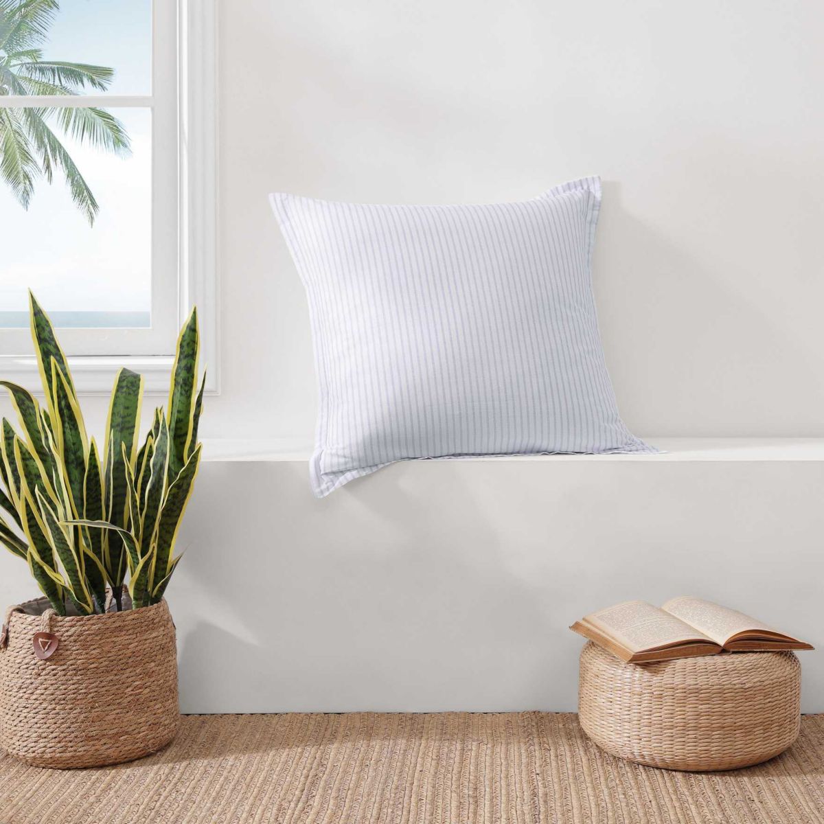 Orchid Bay Stripe Cotton Sham