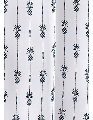 Pineapple Pinstripe Shower Curtain, Tommy Bahama Pineapple Shower Curtain