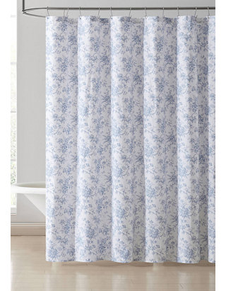Laura Ashley Walled Garden Cotton, Laura Ashley Shower Curtain Liner