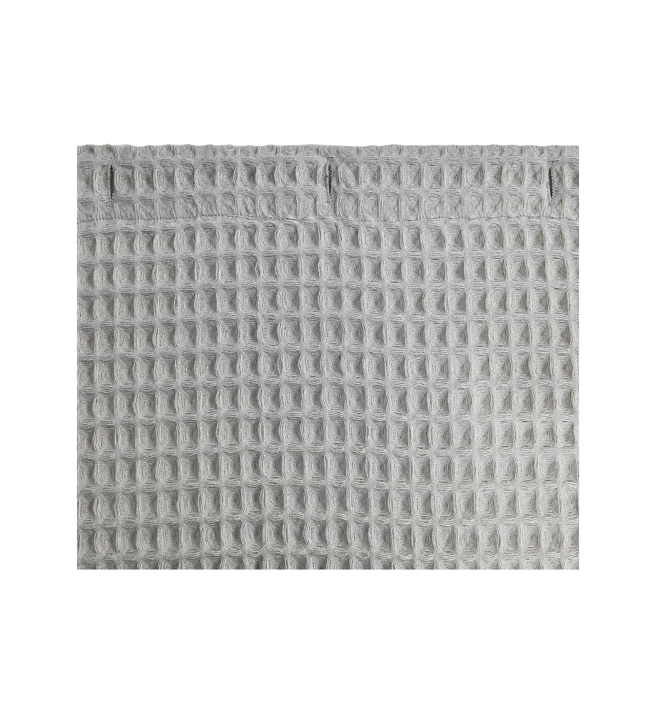 Marled Waffle Cotton Blend Shower Curtain