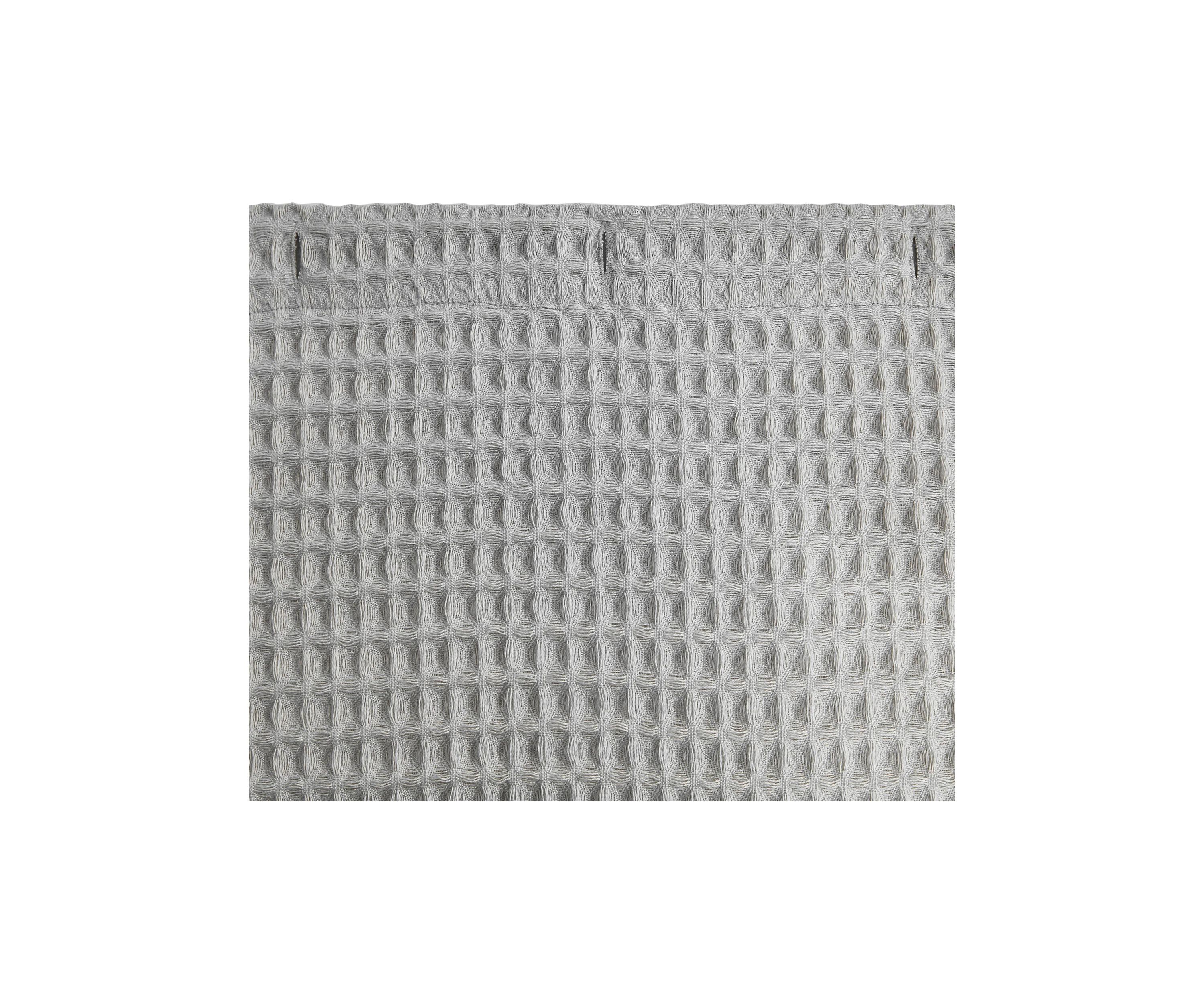 Marled Waffle Cotton Blend Shower Curtain