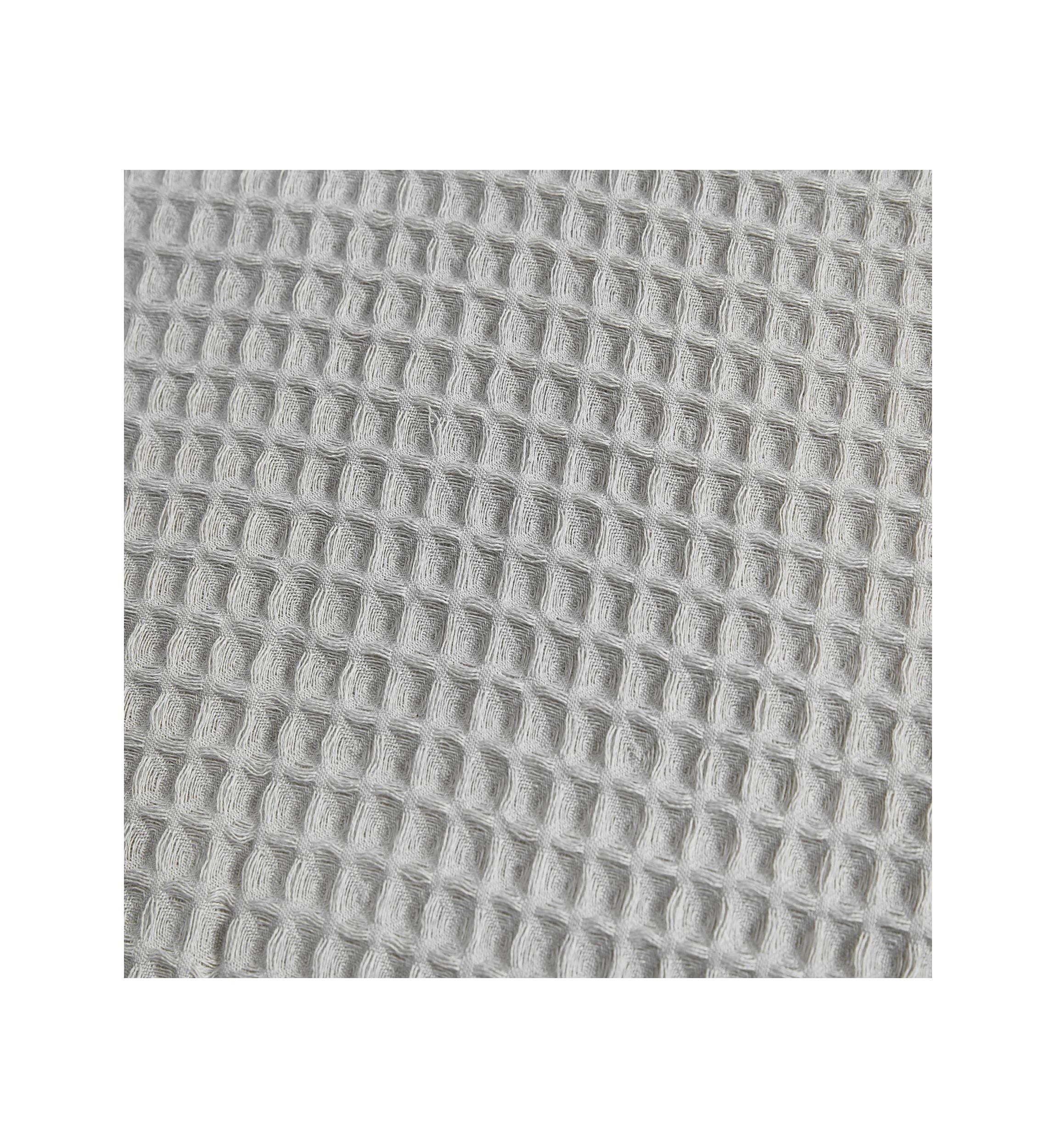 Marled Waffle Cotton Blend Shower Curtain