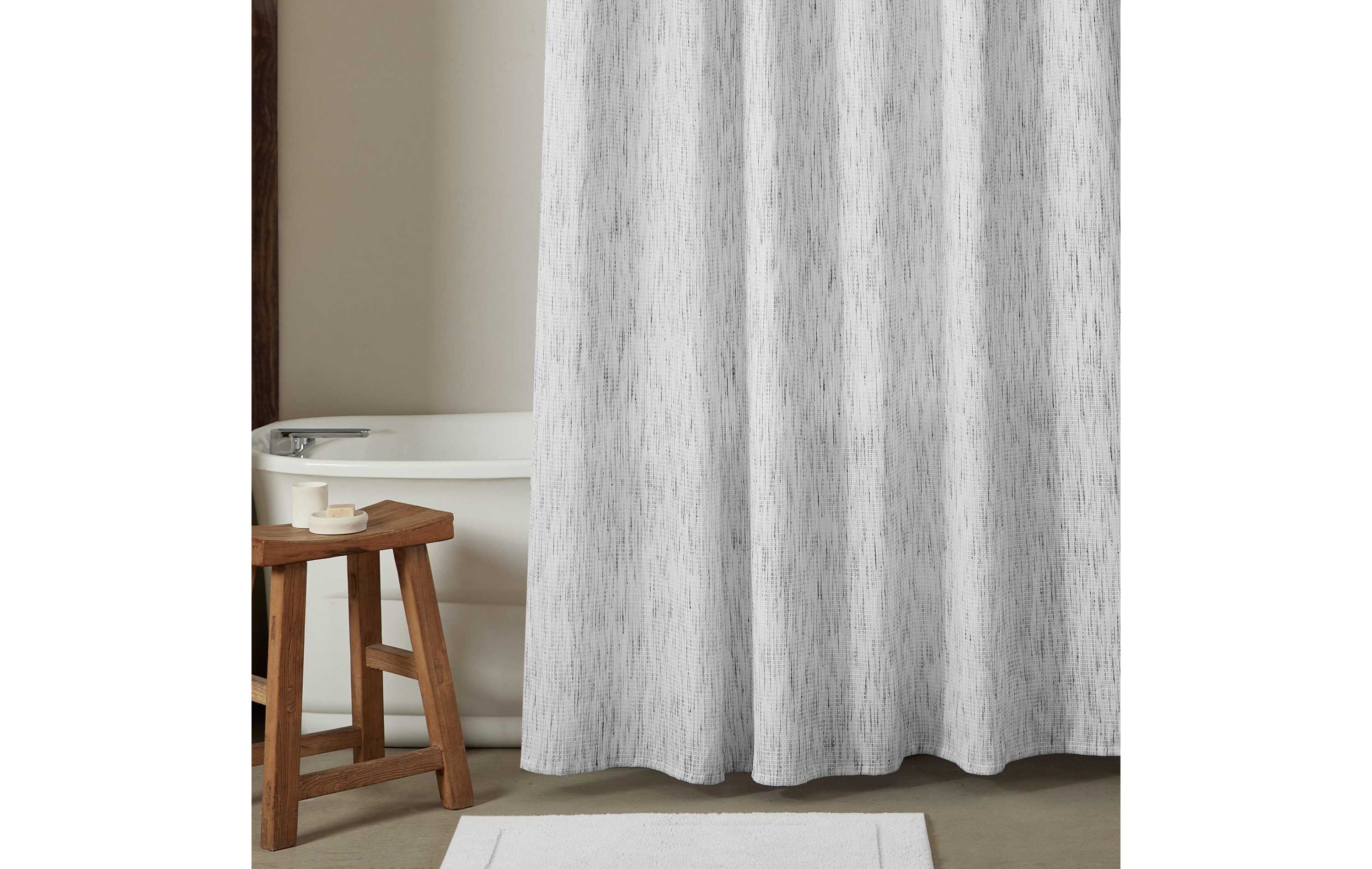 Speckled Waffle Shower Curtain