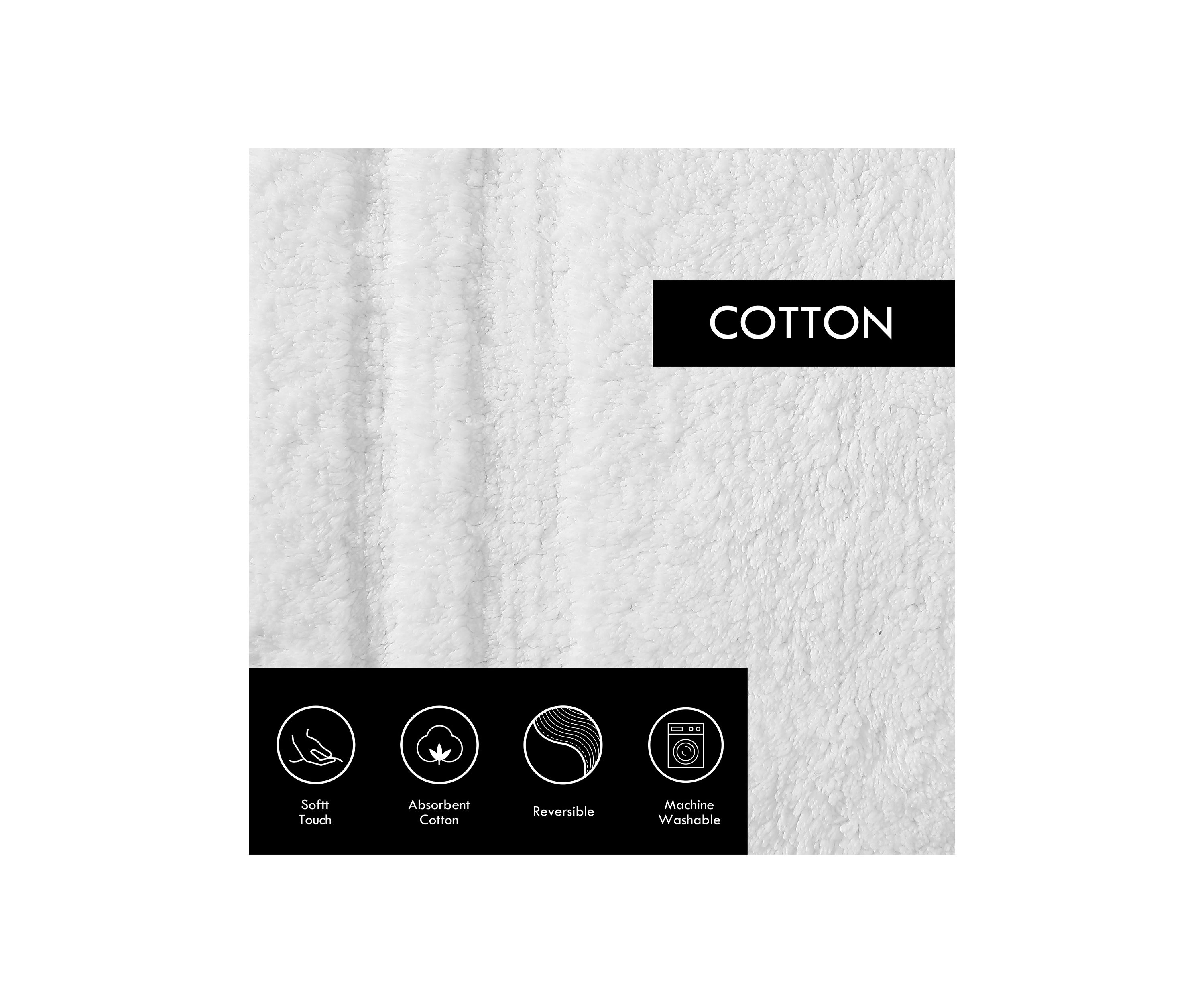 Eden 2-Piece Solid Reversible Bath Rug Set