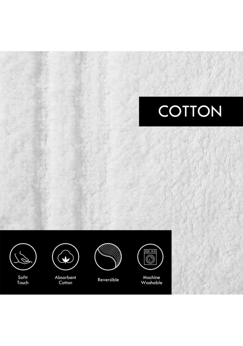 Eden 2-Piece Solid Reversible Bath Rug Set