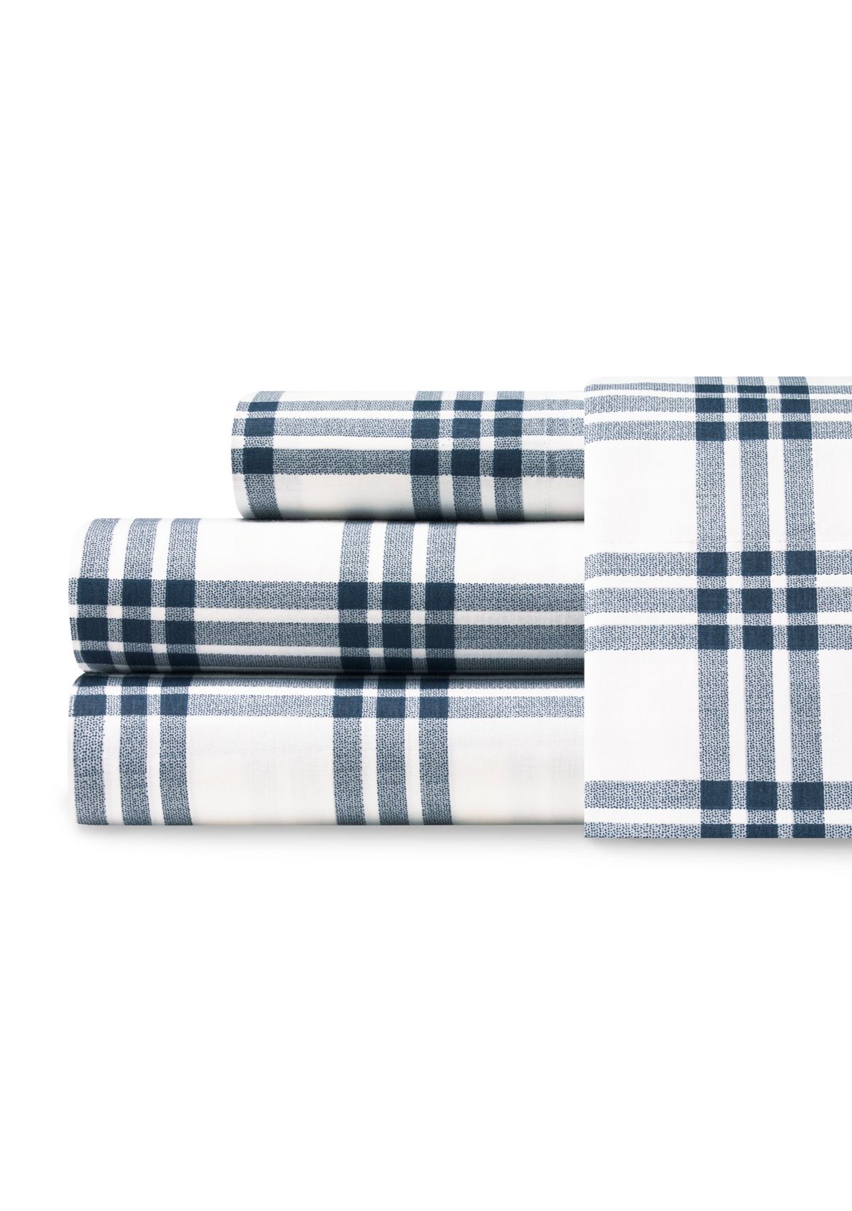 Basic Plaid Cotton Sheet Set