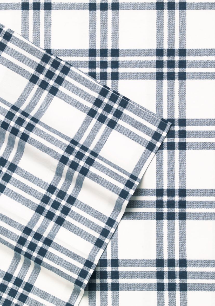 Basic Plaid Cotton Sheet Set