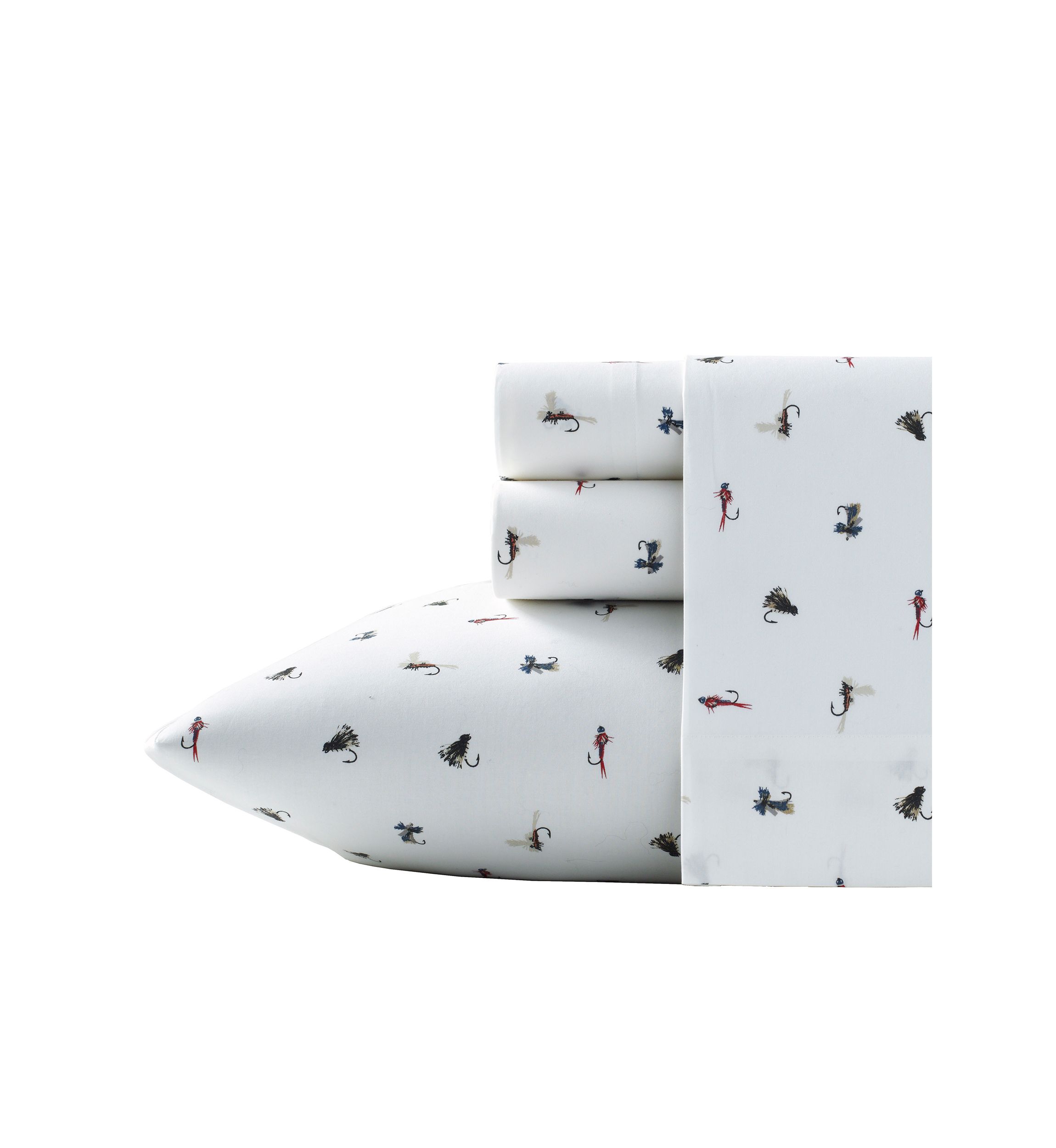 Fishing Flies Cotton Sheet Set