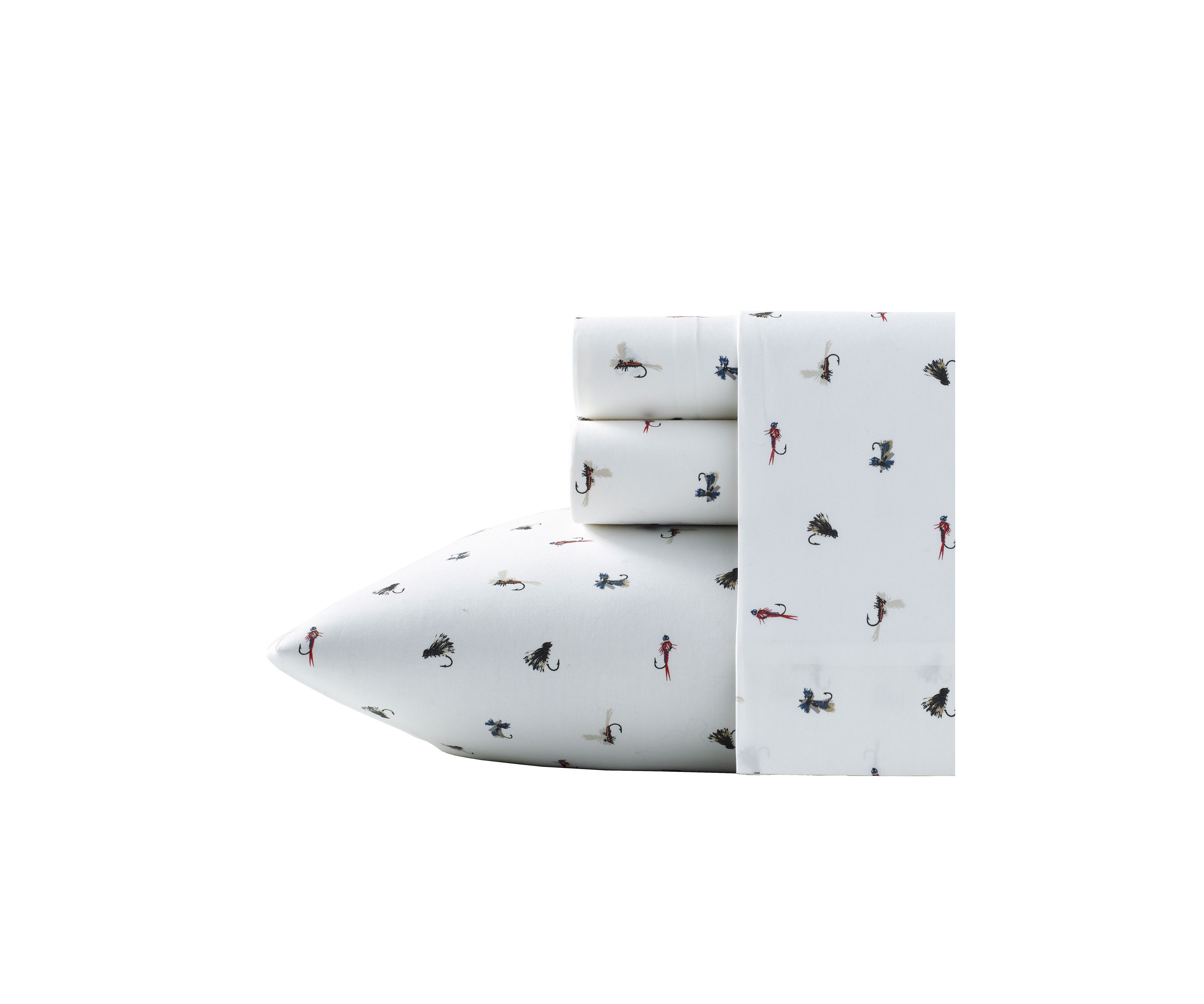 Fishing Flies Cotton Sheet Set