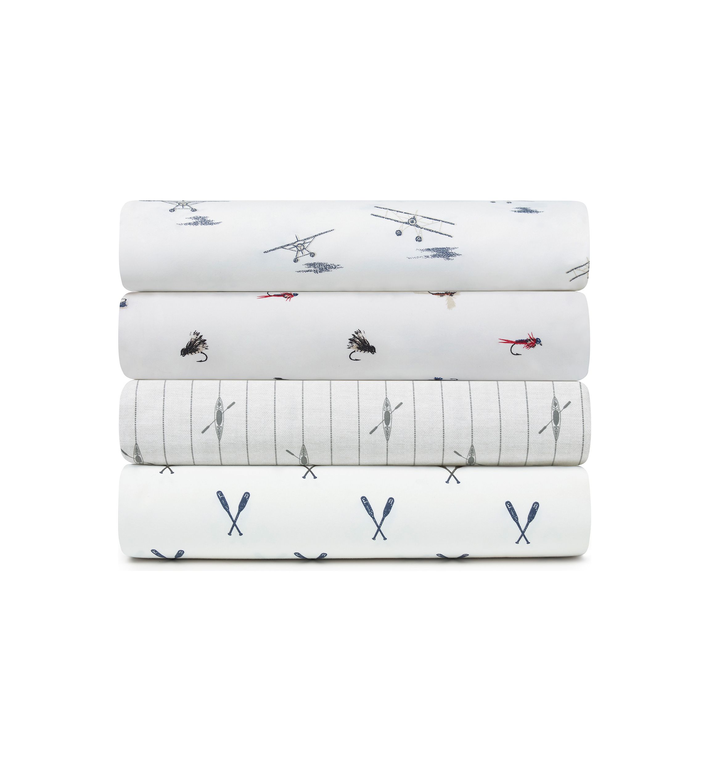 Fishing Flies Cotton Sheet Set