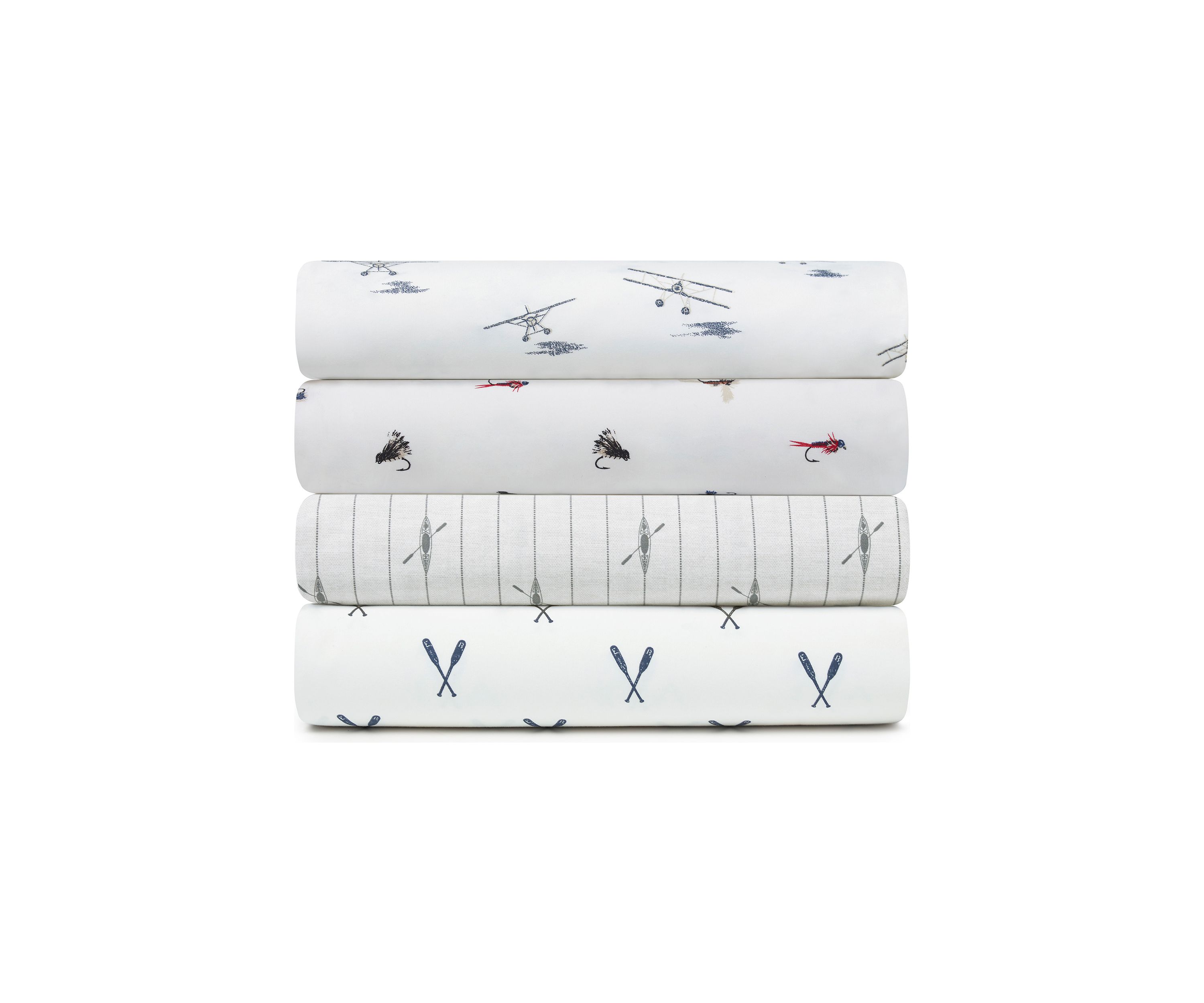 Fishing Flies Cotton Sheet Set