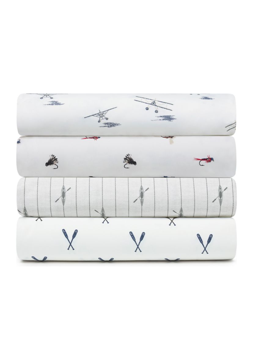 Fishing Flies Cotton Sheet Set