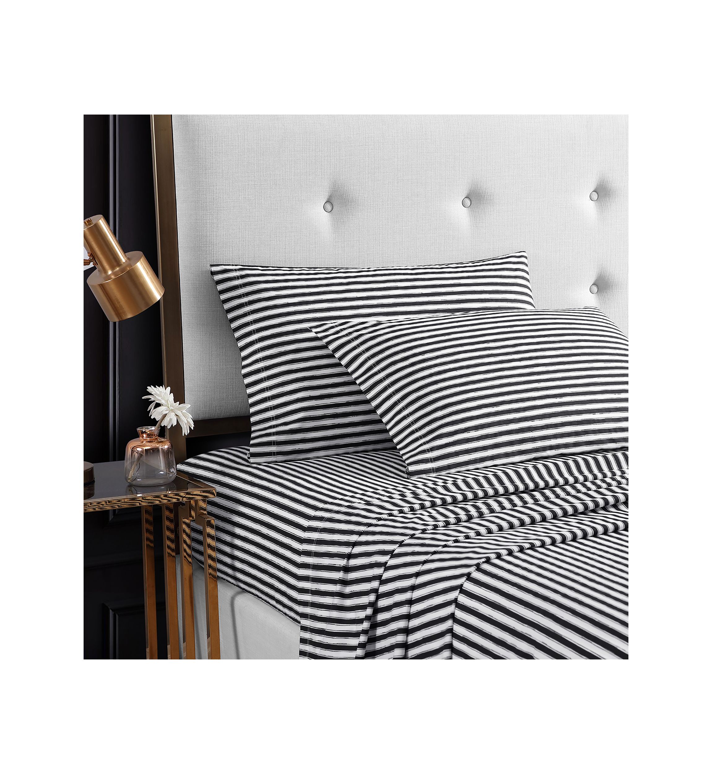 Sketchy Stripe 4-Piece Sheet Set