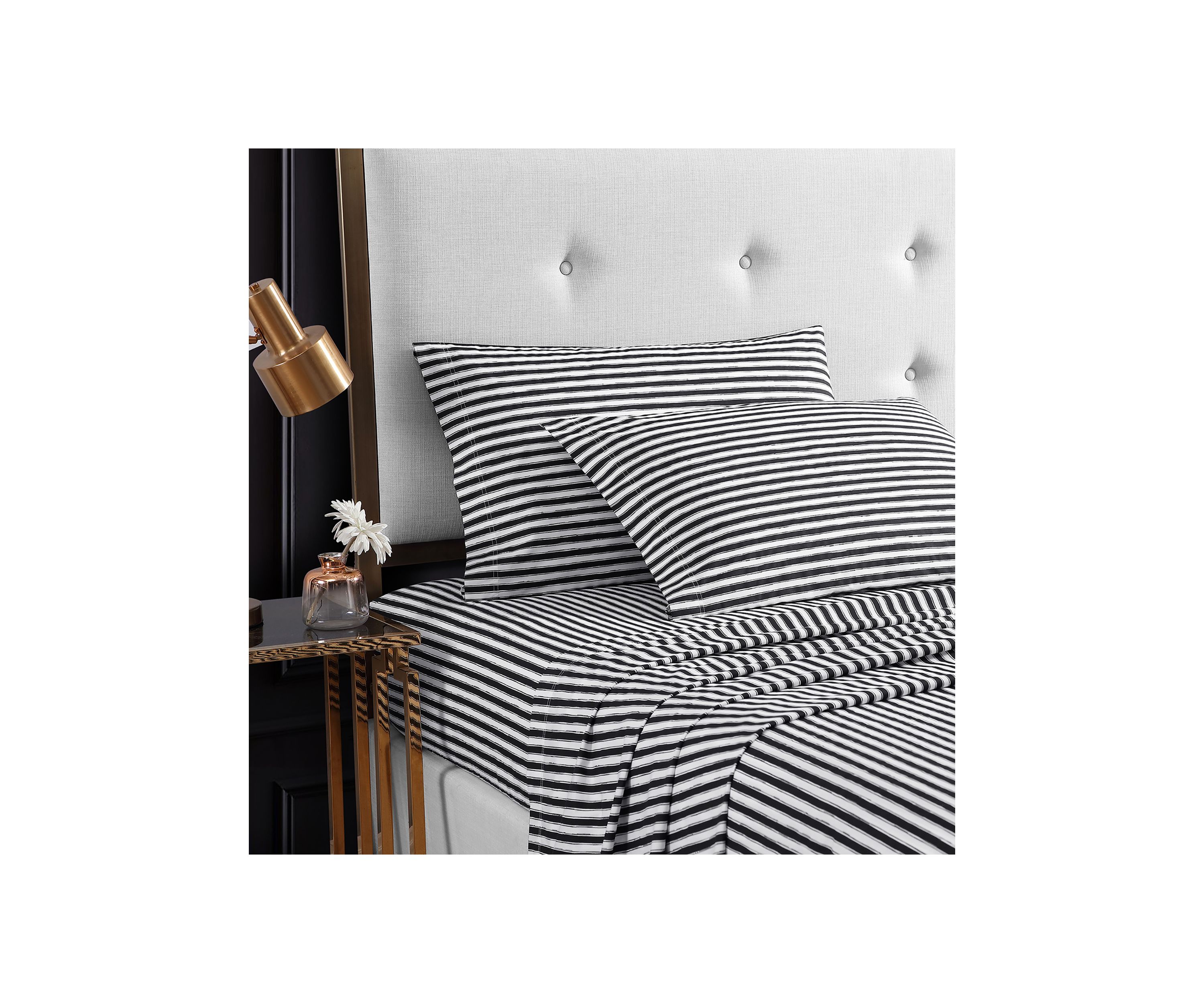 Sketchy Stripe 4-Piece Sheet Set