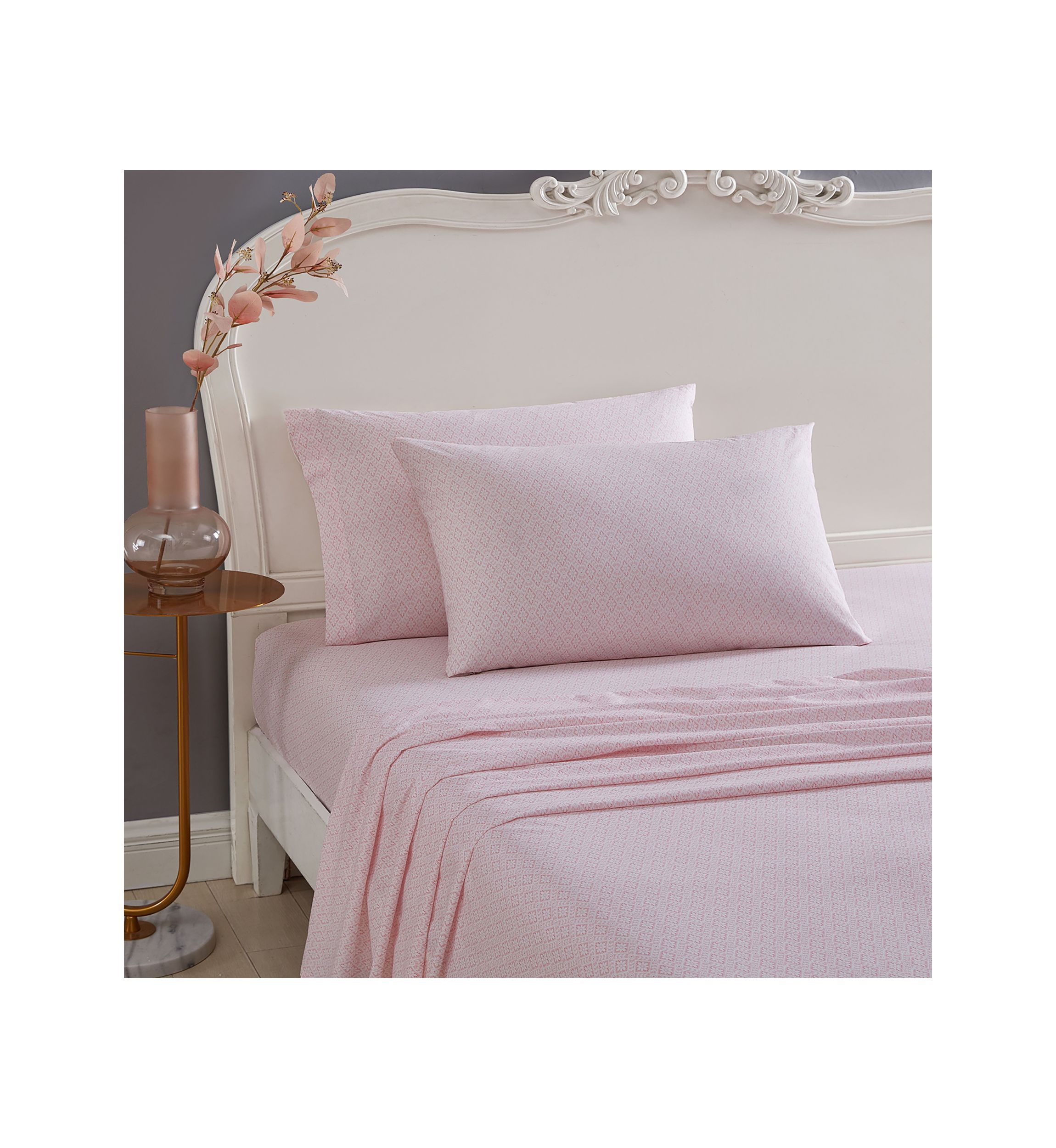 Diamond Lace 4-Piece Sheet Set