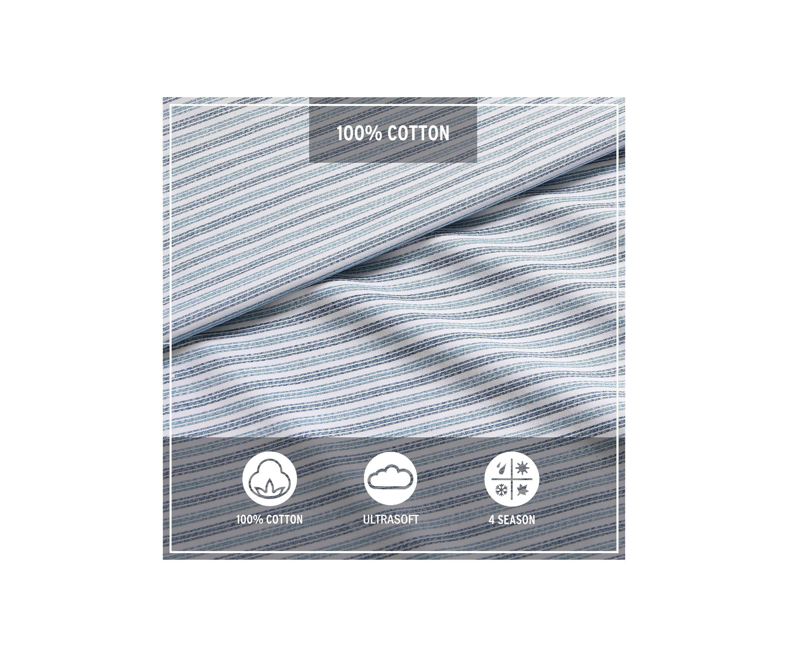 Ticking Stripe 4-Piece Sheet Set