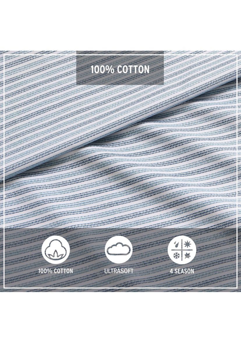 Ticking Stripe 4-Piece Sheet Set