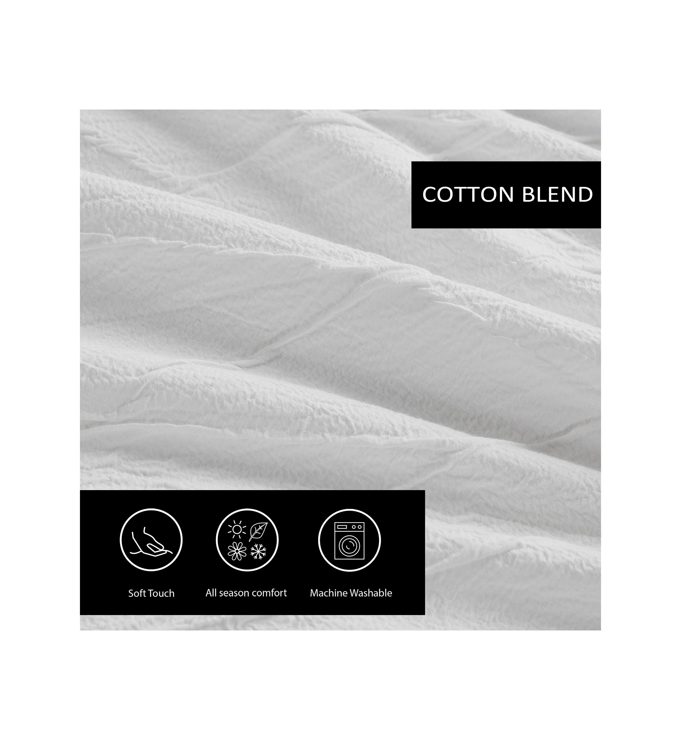 Abstract Crinkle 3-Piece King Comforter Set