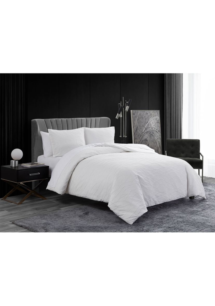 Abstract Crinkle 3-Piece Queen Comforter Set