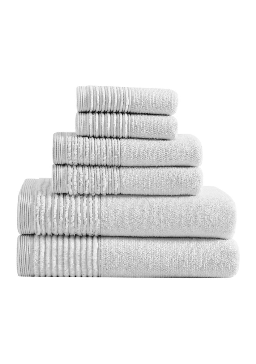 Sculpted Pleat Solid 3-Piece Towel Set