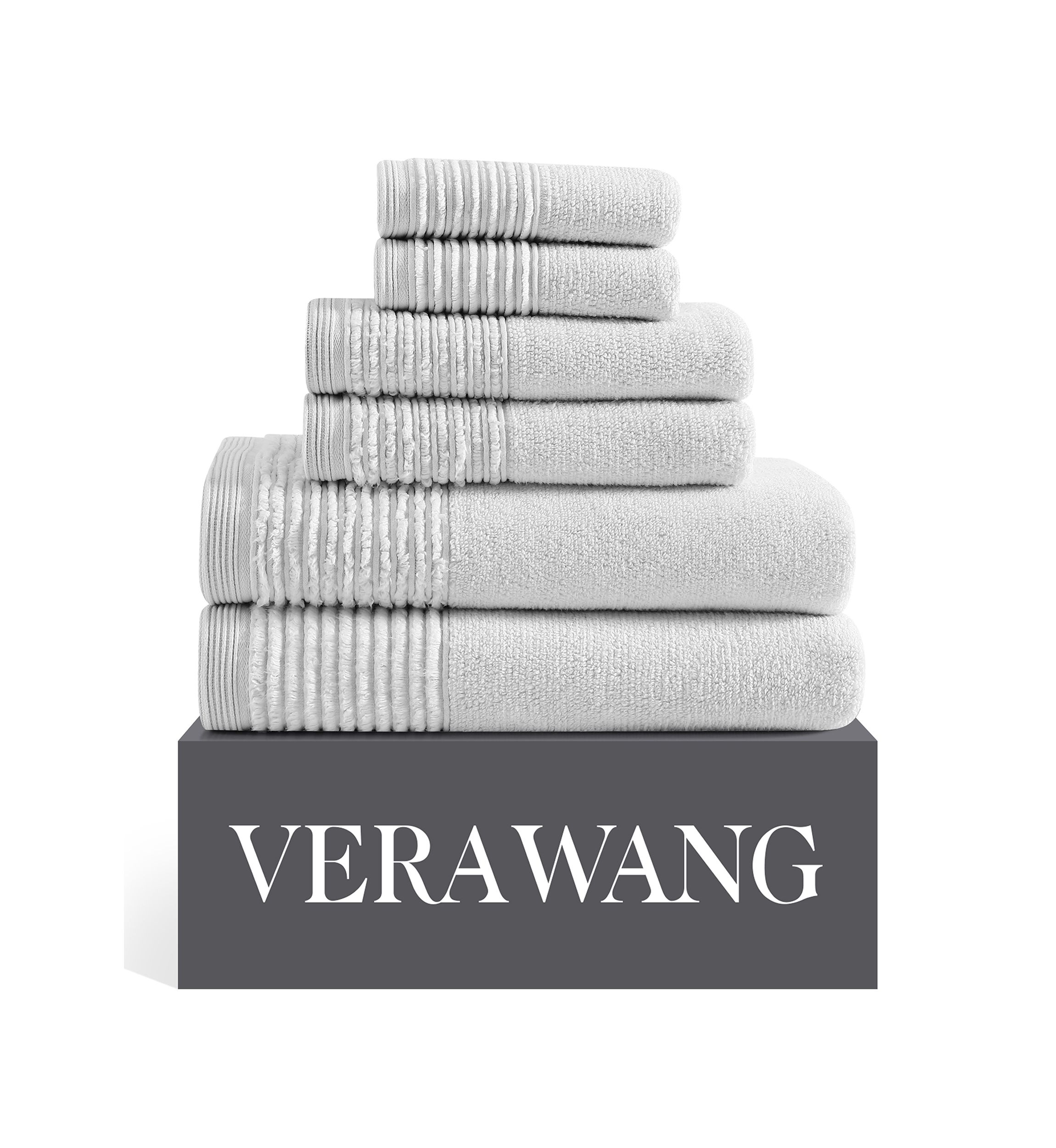Sculpted Pleat Solid Cotton Towel Set