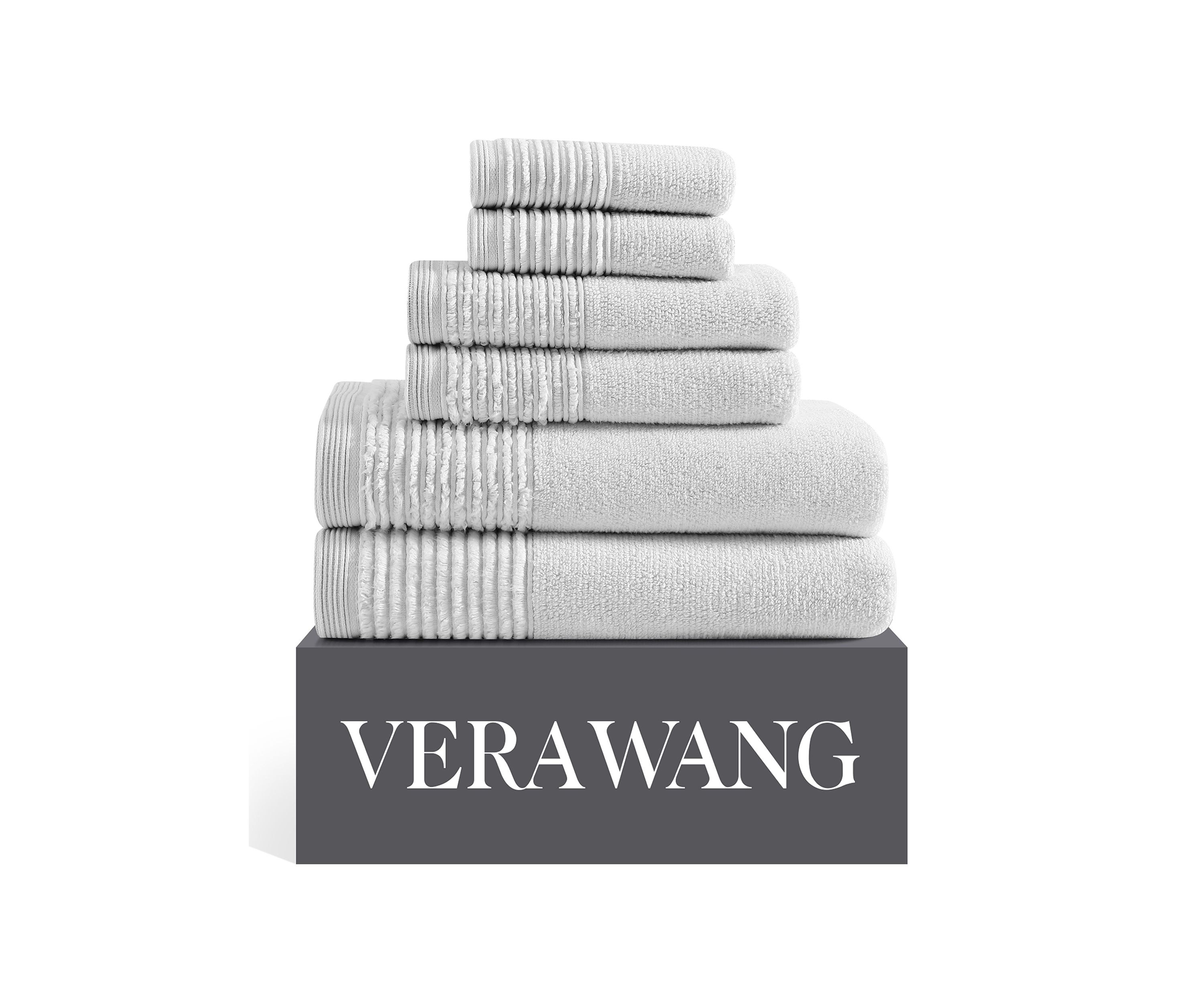 Sculpted Pleat Solid 3-Piece Towel Set